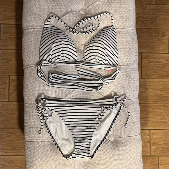 Victoria's Secret Other - Victoria's Secret Black and White Striped Bikini Bottoms